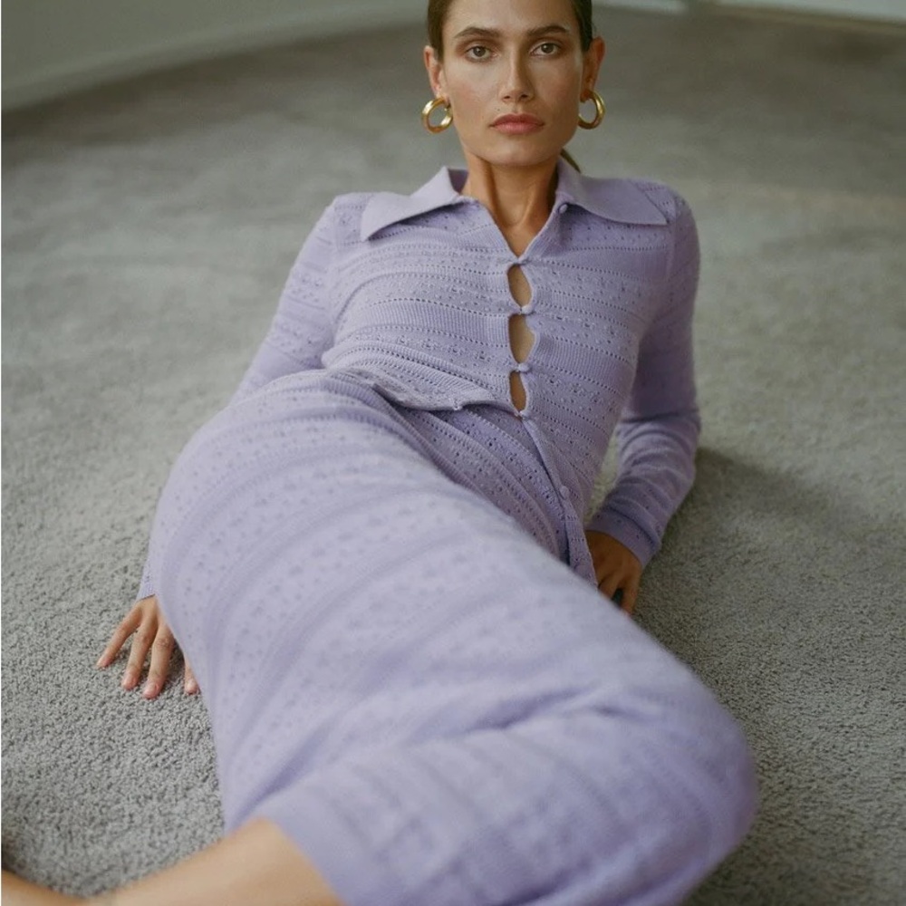 Ronny Kobo matching skirt and sweater set